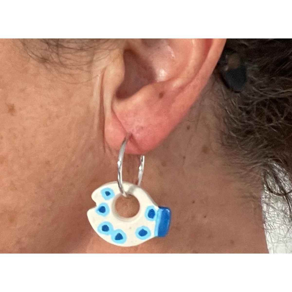 Boucles d'oreilles créoles poisson
