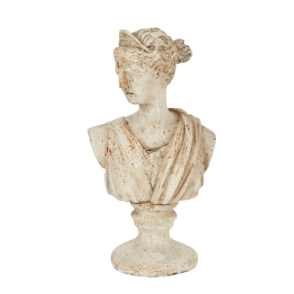 Margit Brandt  Kvinde skulptur, cement - creme