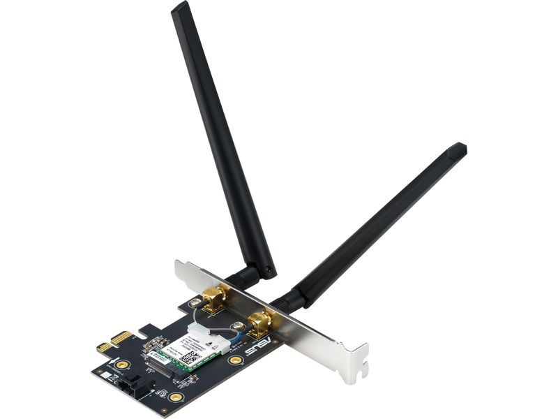 ASUS WLAN-AX PCIe Adapter PCE-BE6500 WiFi 7 PCI-E Adapter  6GHz, 4096-QAM, Bluetooth 5.4, WPA3