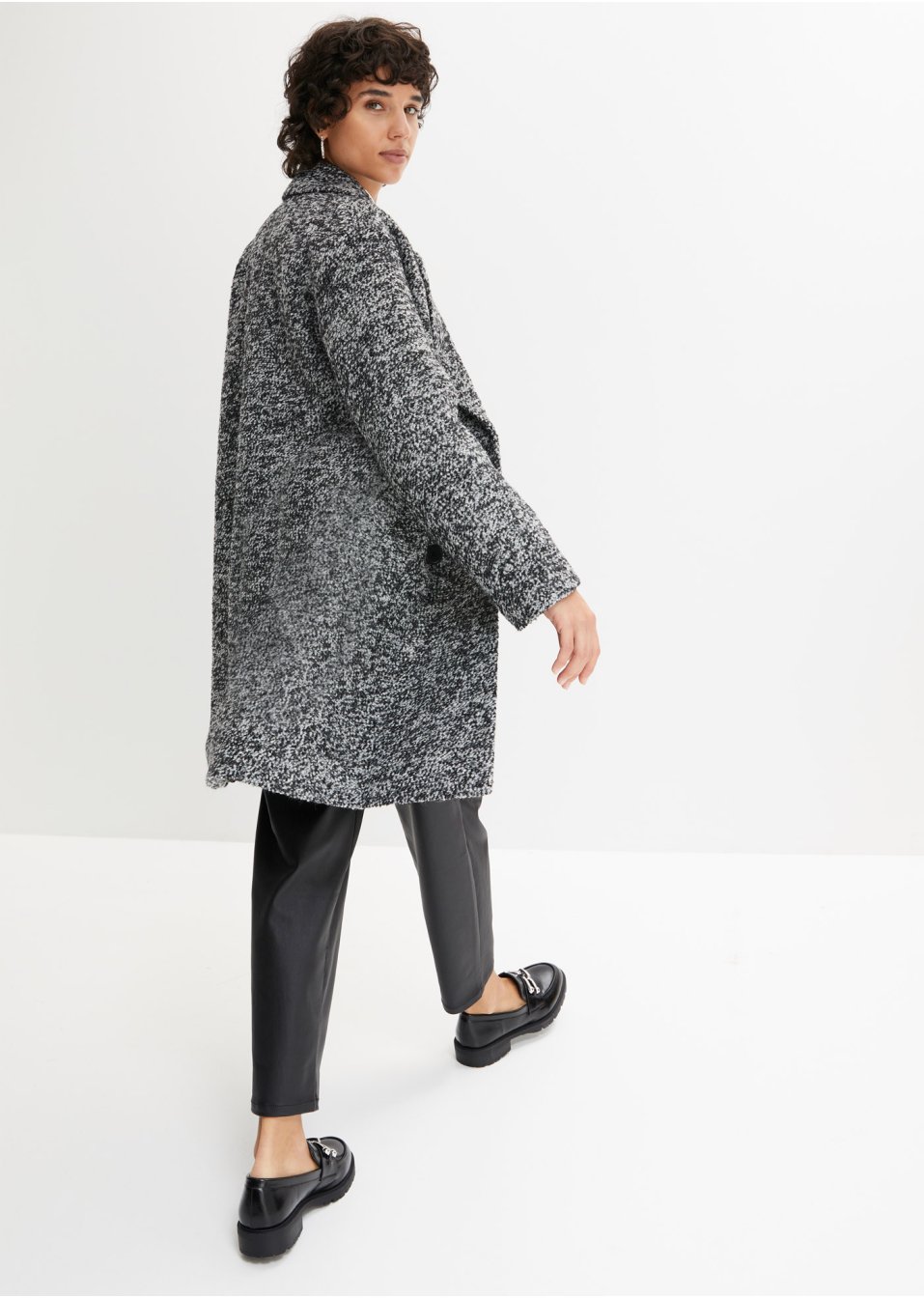 Manteau caban avec teneur en laine, raccourci