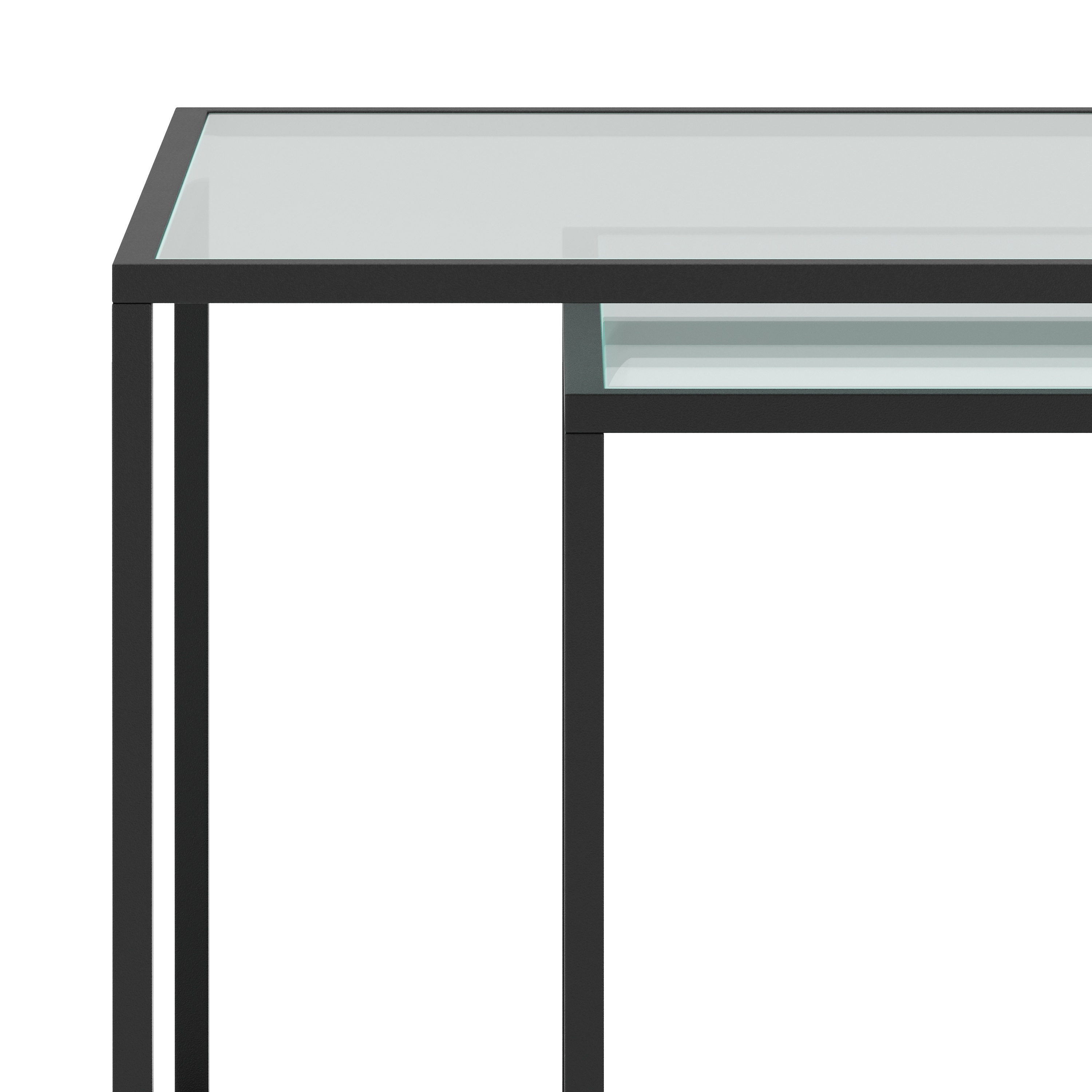 Beistelltisch Metall NITE 2-teilig schwarz