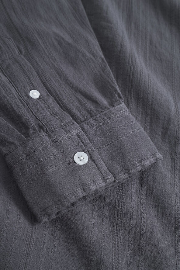 Wood Wood WWDay Dobby Shirt Dark gray