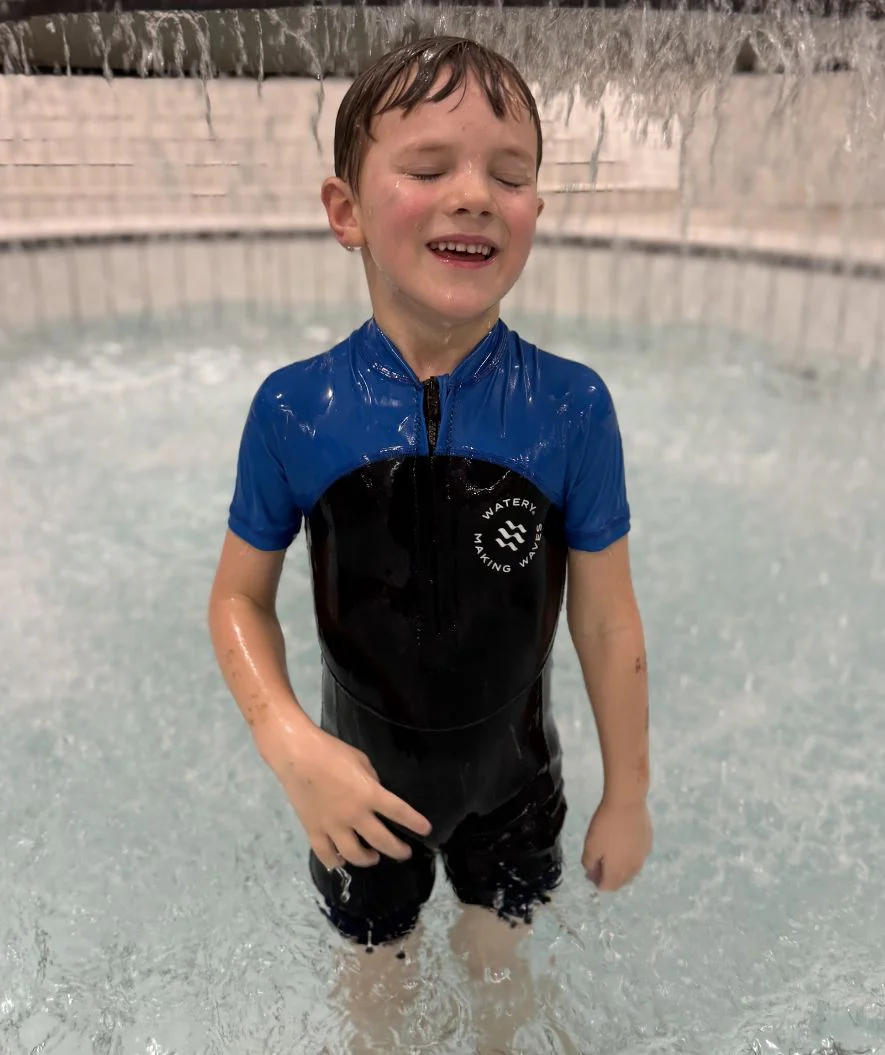 Watery UV våddragt til børn - Calypso Shorty - Lilla