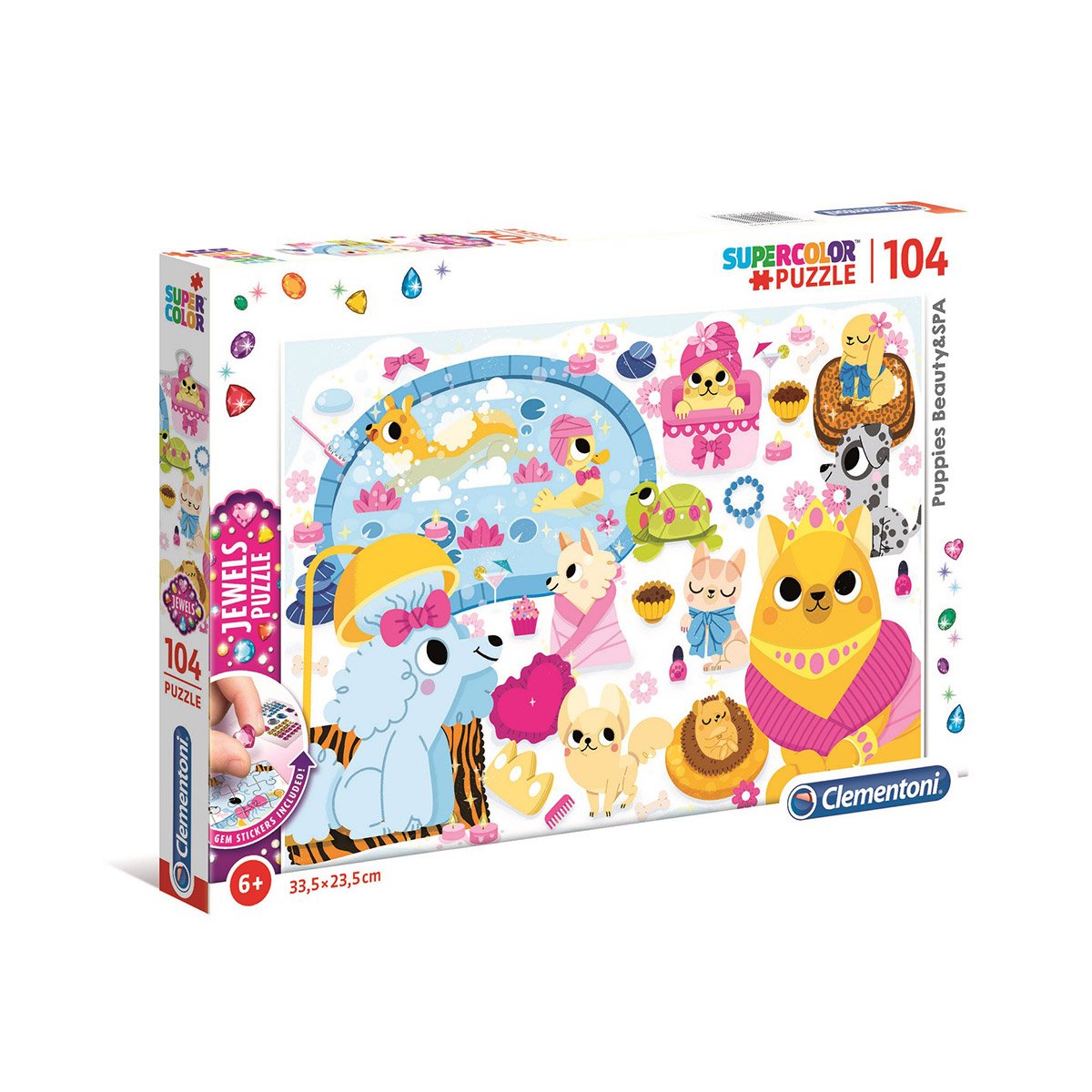 Puzzle Jewels 104 pièces Salon de beauté pour chiots