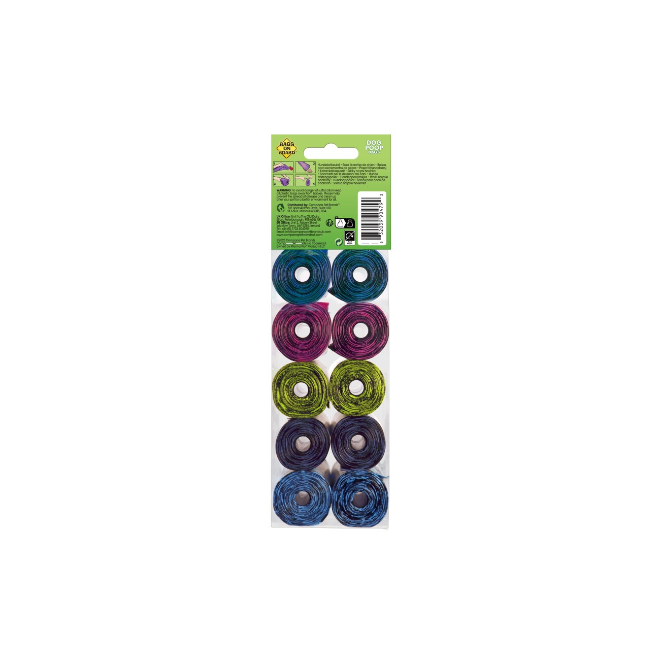 SIMPLE SOLUTION Bags on Board 140 Kotbeutel – Bunt