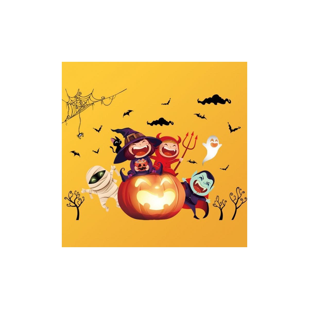 Veggdekorasjon med Halloween-motiv, Gresskarfest 60x90cm