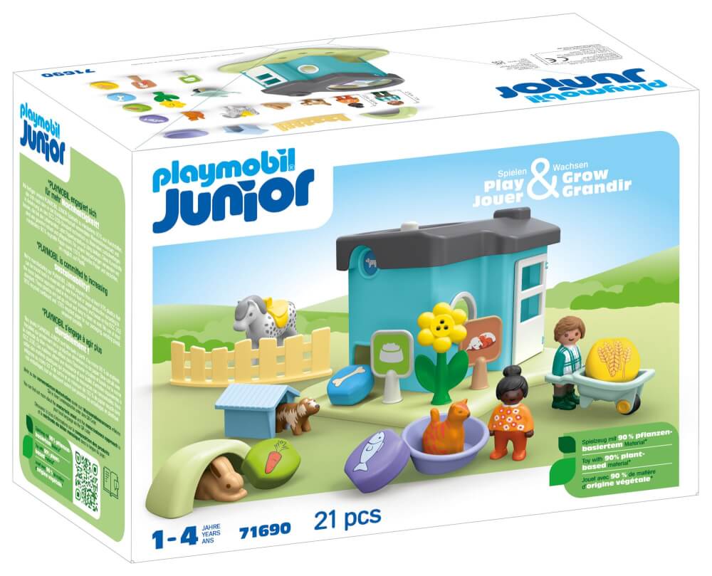 PLAYMOBIL 71690 Junior: Tierpension mit Futterspender