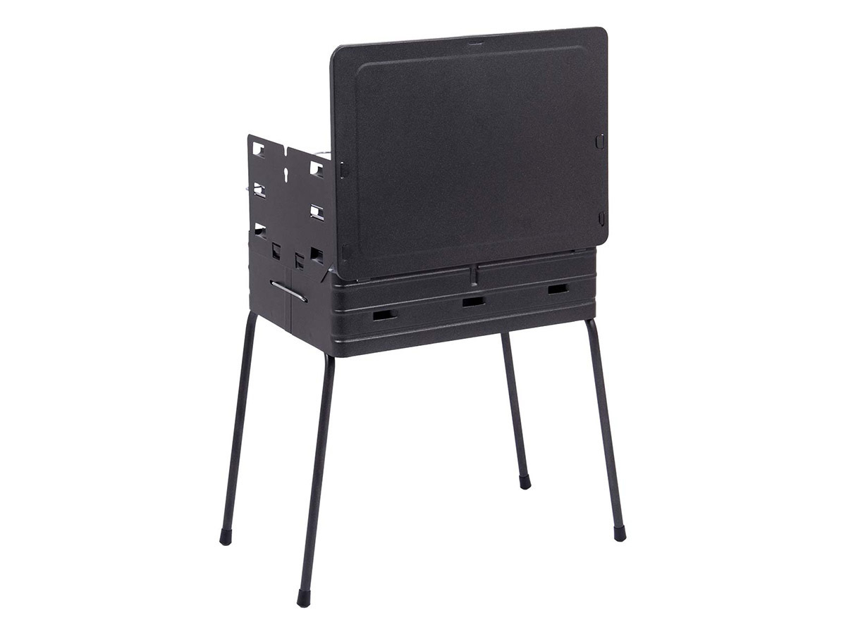 Bo-Camp houtskool barbecue koffermodel - Black