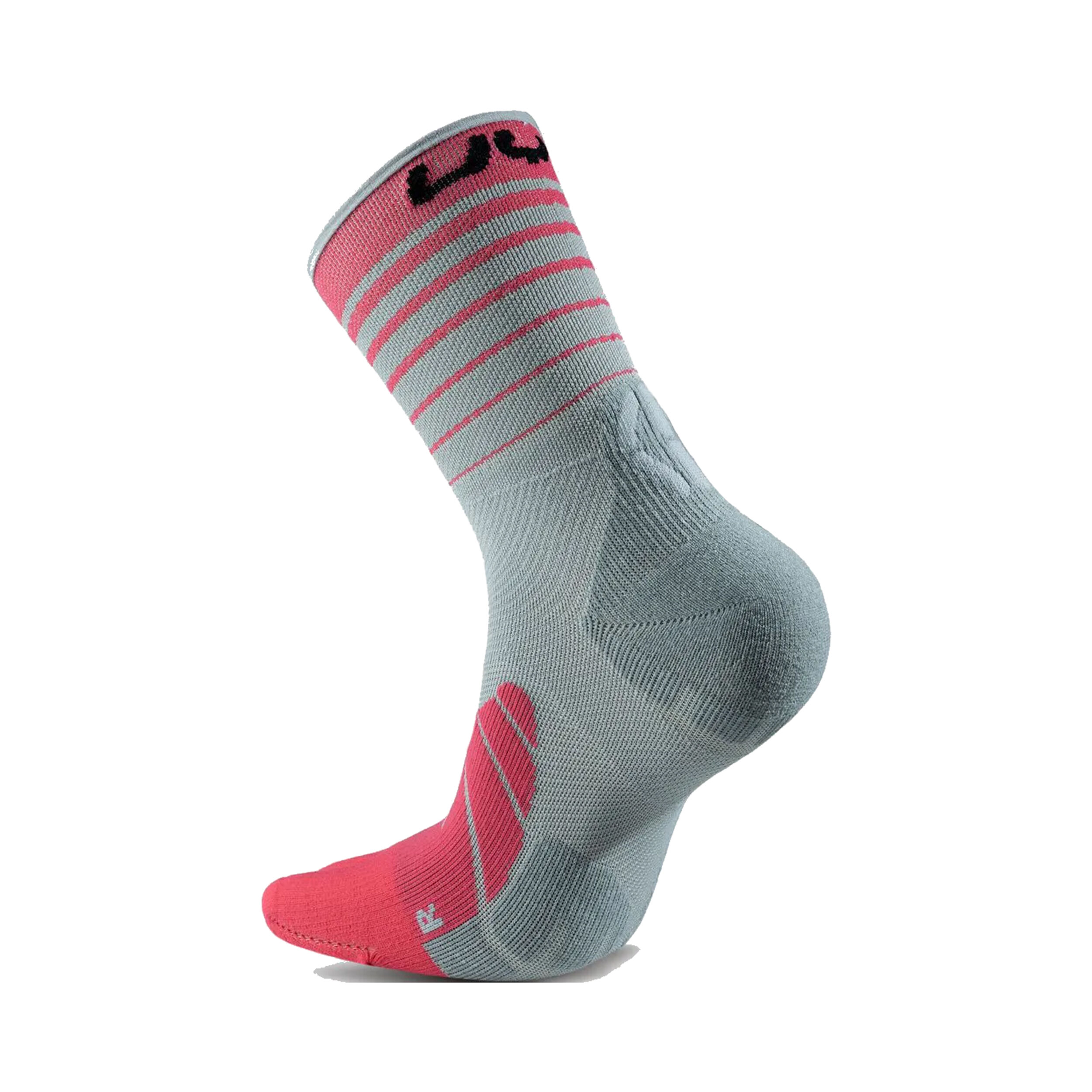 UYN Runner's Five Chaussettes De Running Femmes - Gris , Pink