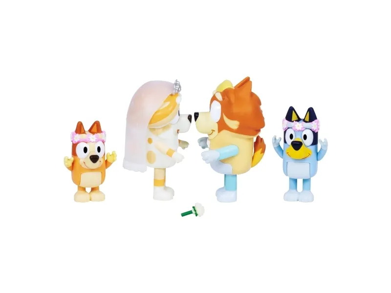 BLUEY Figure 4pk Special Set-Wedding