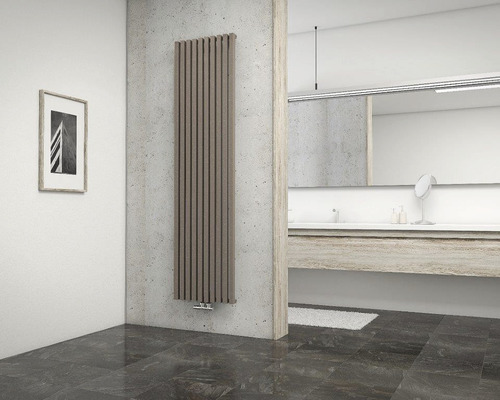 SCHULTE Lyon designradiator 1800x462 mm café bruin met middenaansluiting