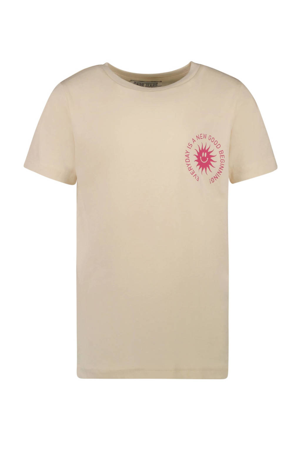 Cars T-shirt KYI met backprint ecru