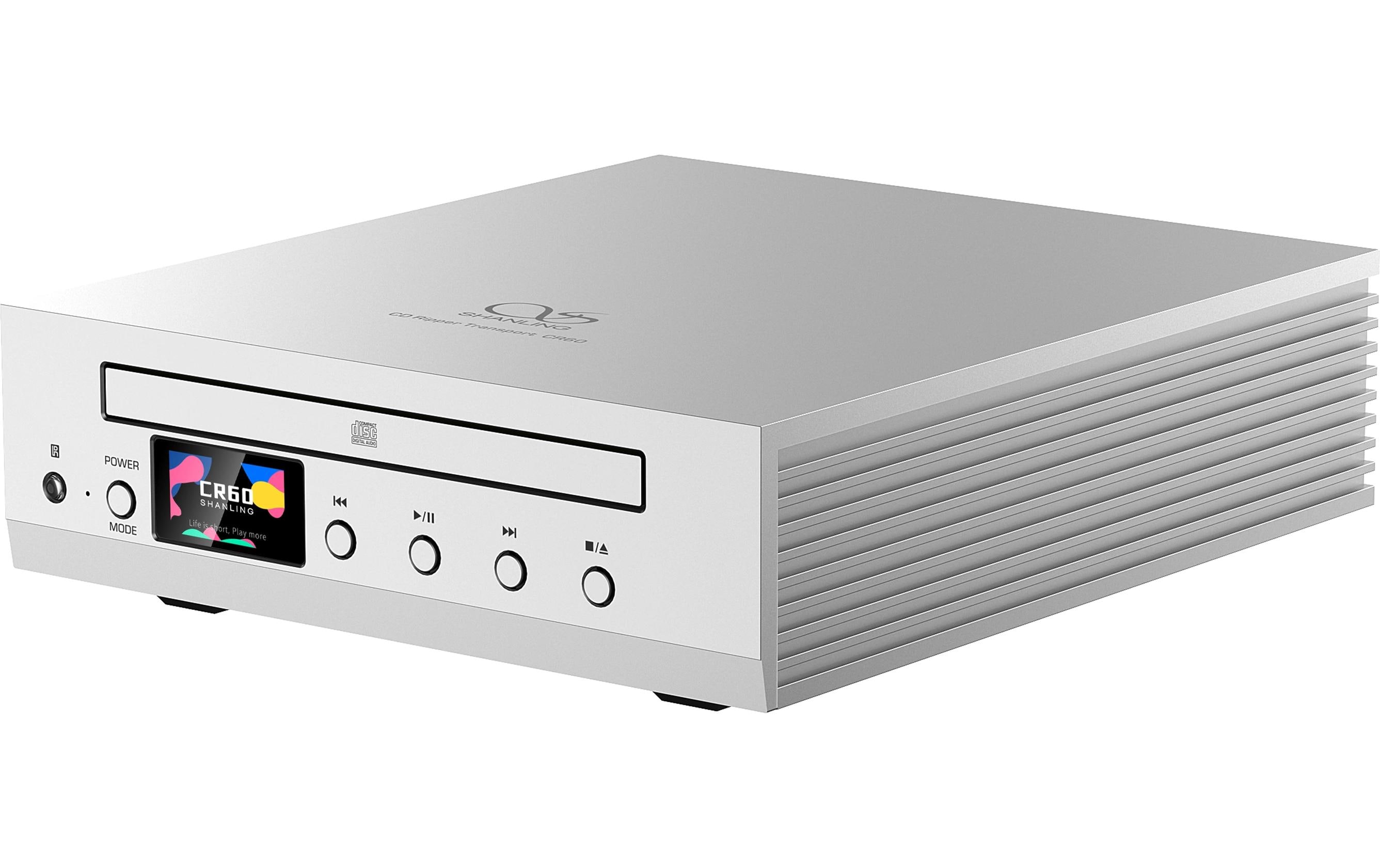 CD-Player CR60 Silber<br>Kompakter CD-Transport und CD-Ripper