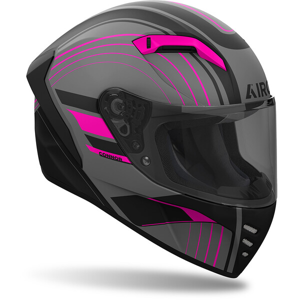 Airoh - Casque Connor Achieve Gris / Noir / Rose / Mat