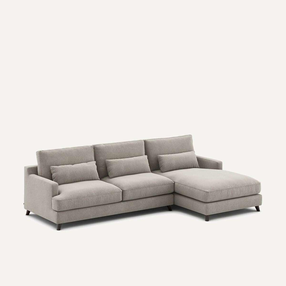 AM.PM<br>Sofá de canto em veludo chenille, Alwine