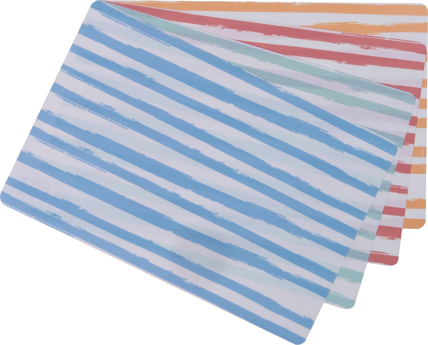 Intratuin placemat streep oranje 45 x 30 cm