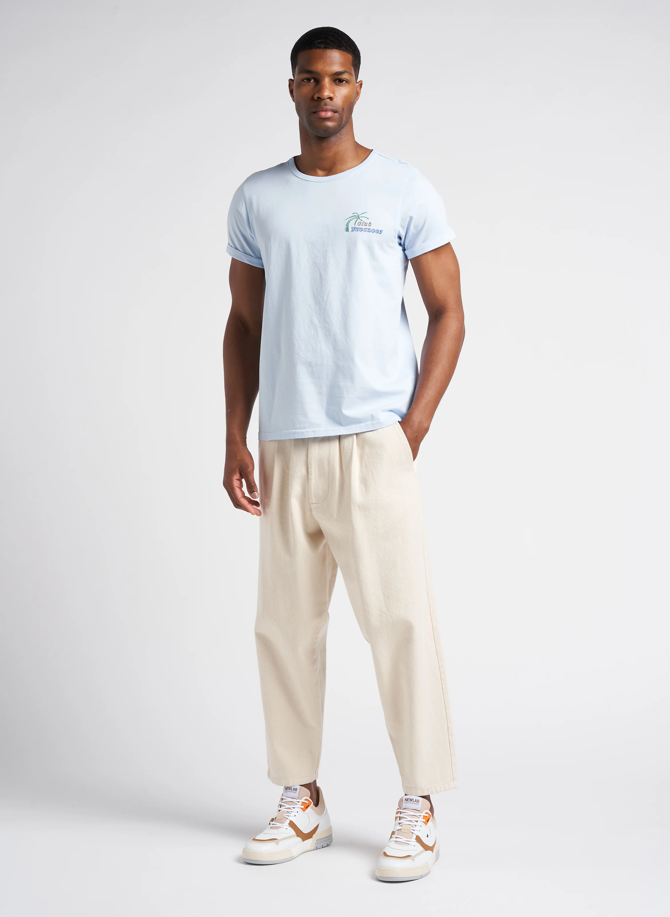 NL12 - Baskets basses en cuir | Blanc