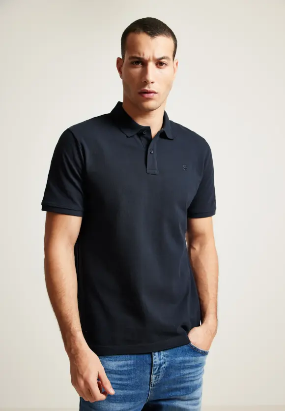 Piquée Poloshirt - deep sea blue