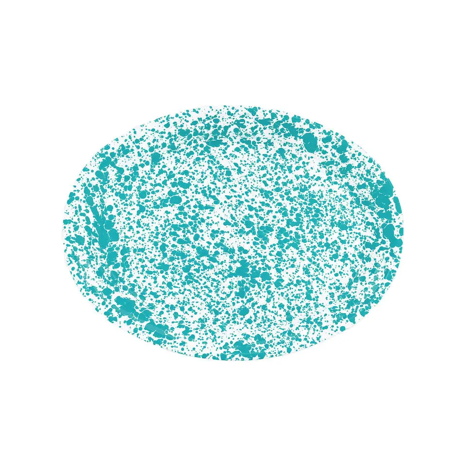 Crow Canyon Home Ovale Schaal - Turquoise