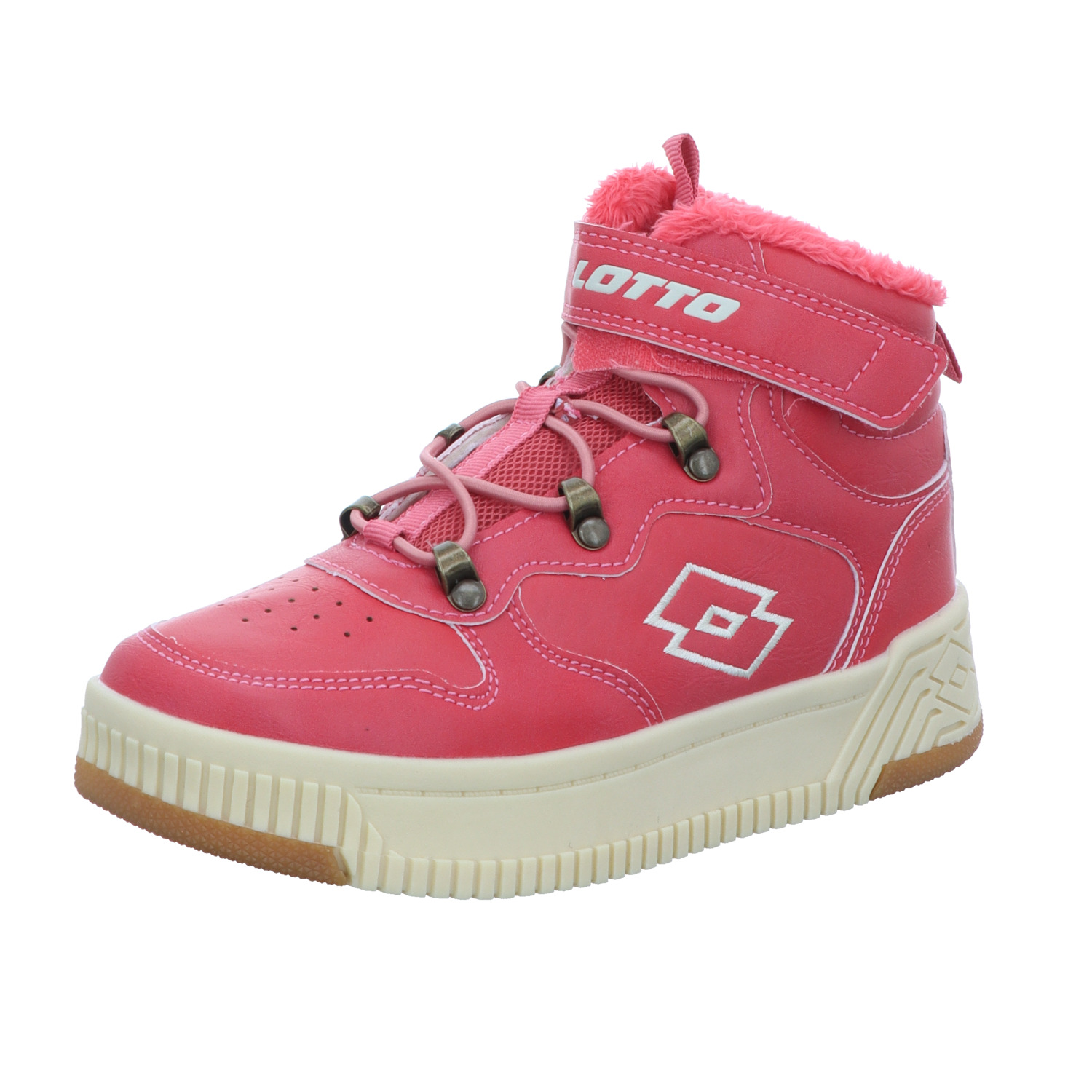 Lotto Lifes Kinder-Mädchen-Sneaker gefüttert JALANA FUR K Pink