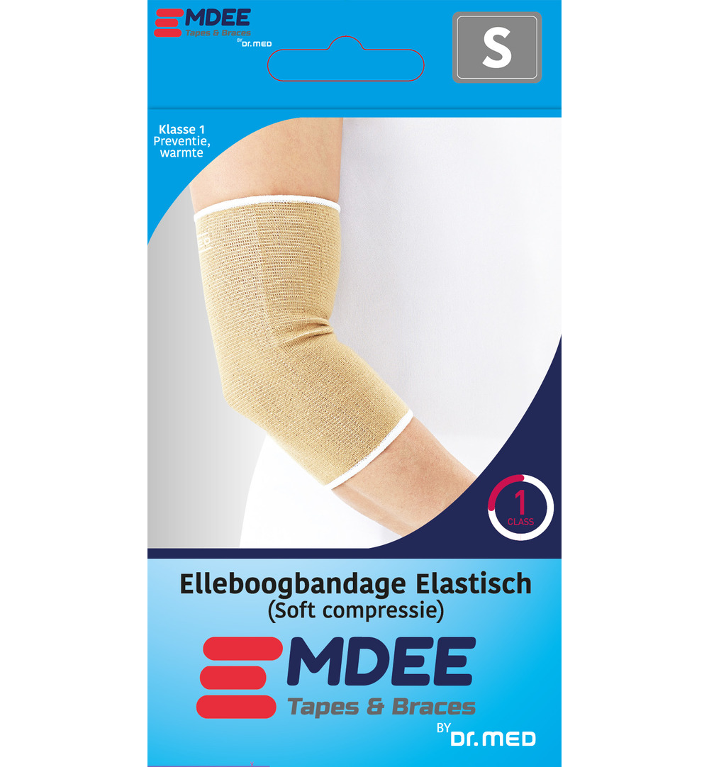 Emdee Elastic Support Elleboog Maat S Huidskleur (1 stuk)