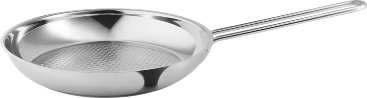 Eva Trio Stainless Steel Stegepande 28 cm Honeycomb Polished steel