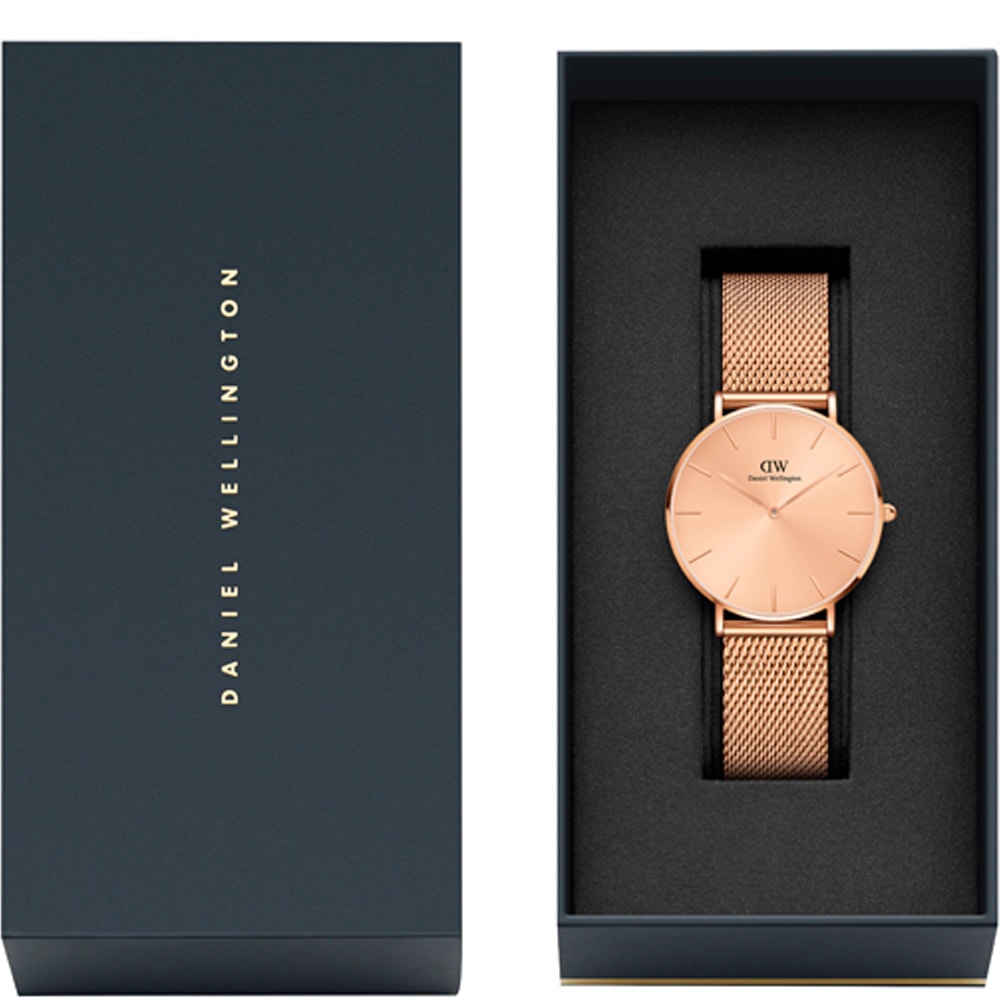 Montre à quartz - Acier unitone & doré rose - 36 mm