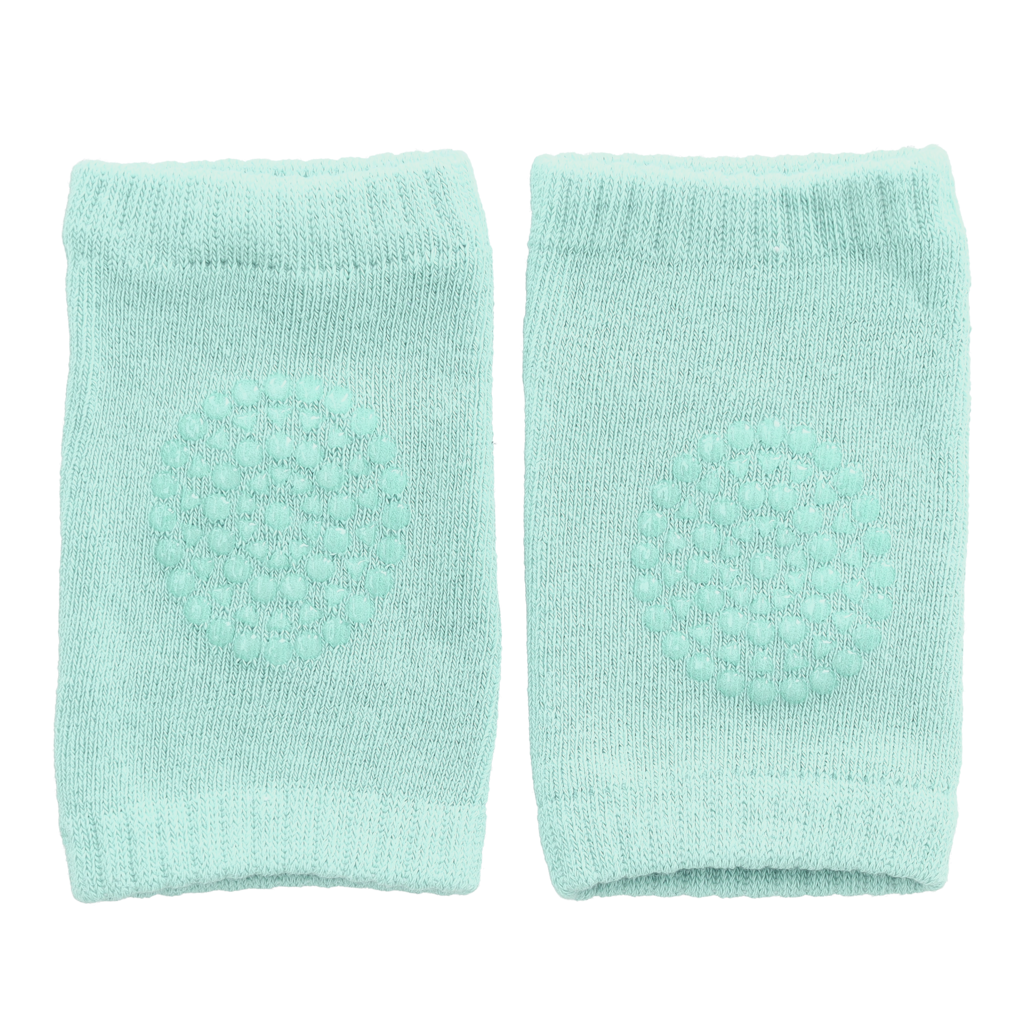 (1 Paar) Baby Knieschoner Anti-Rutsch Knieschützer Elastische Krabbelschoner (One Size) - Türkis