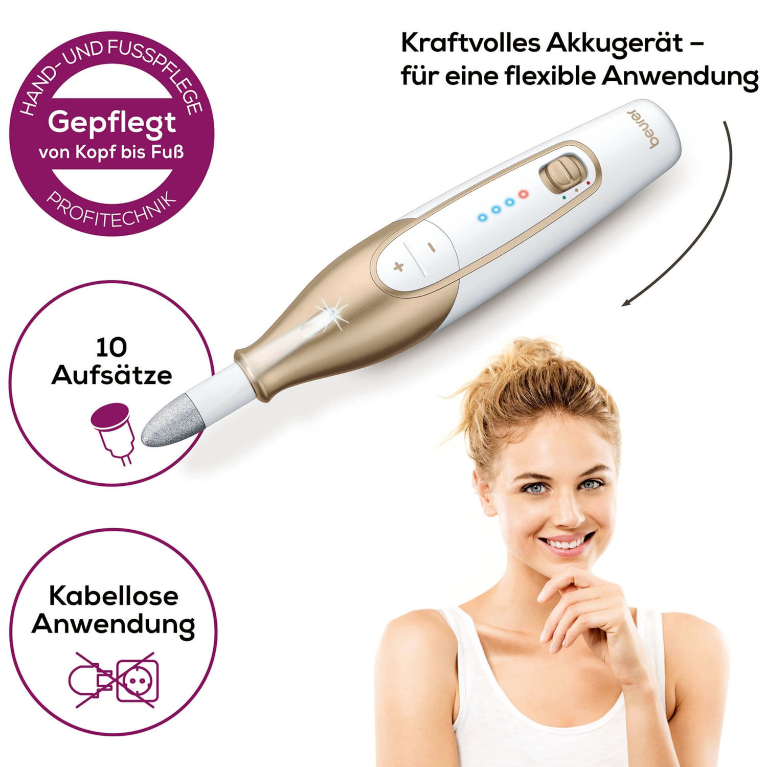 Beurer Manicure- und Pedicureset mit Akku