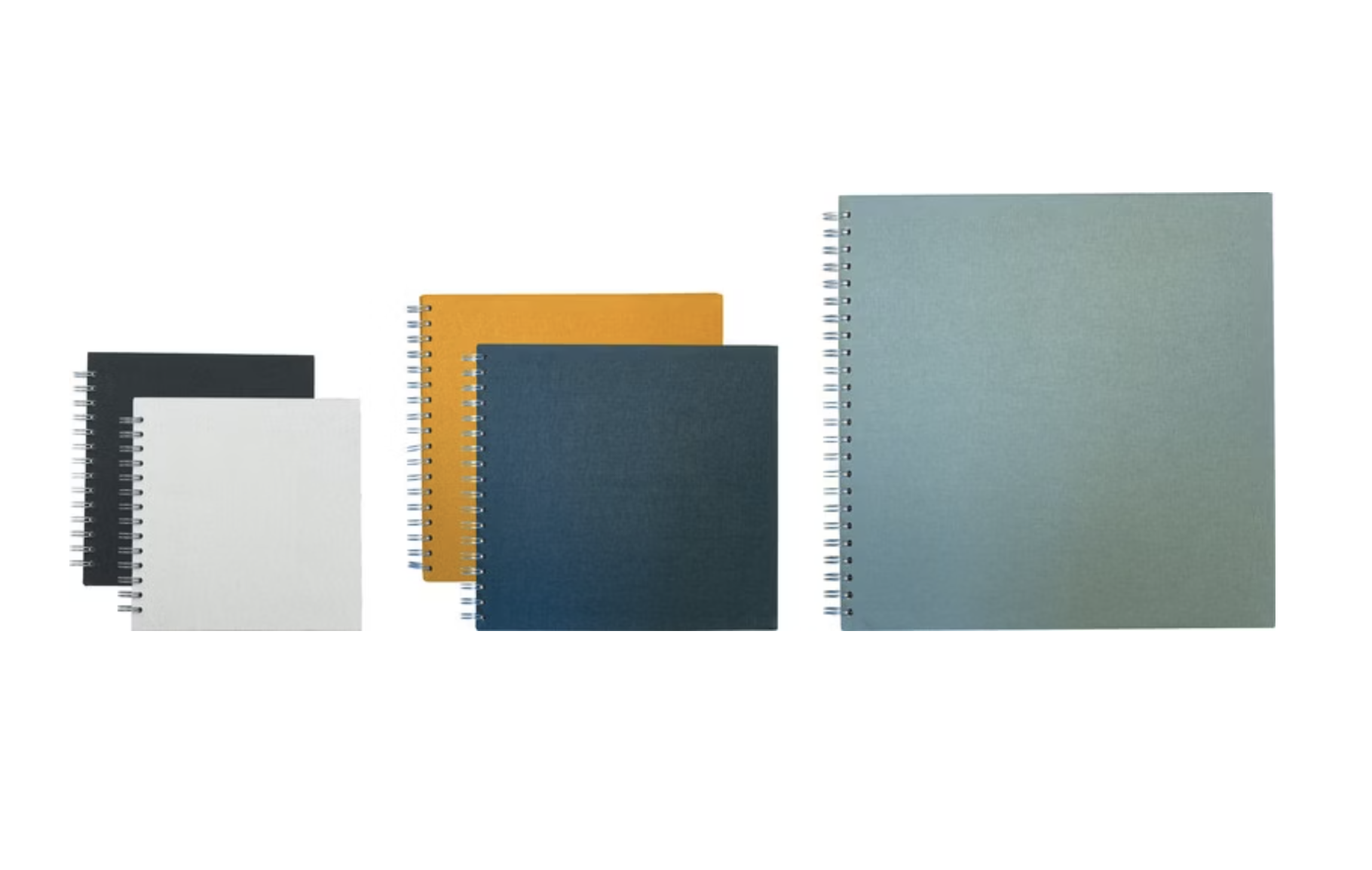(20x20cm) Creative Leinen Square Album Foto Spiralalbum Gäste Buch (100.134667) - Schwarz