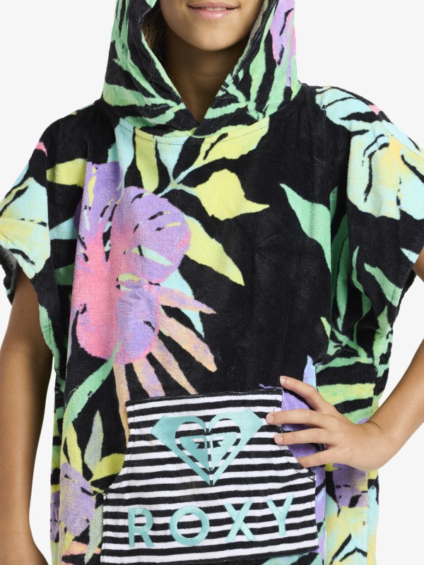 Rg Stay Magical Printed Poncho de surf Noir Fille
