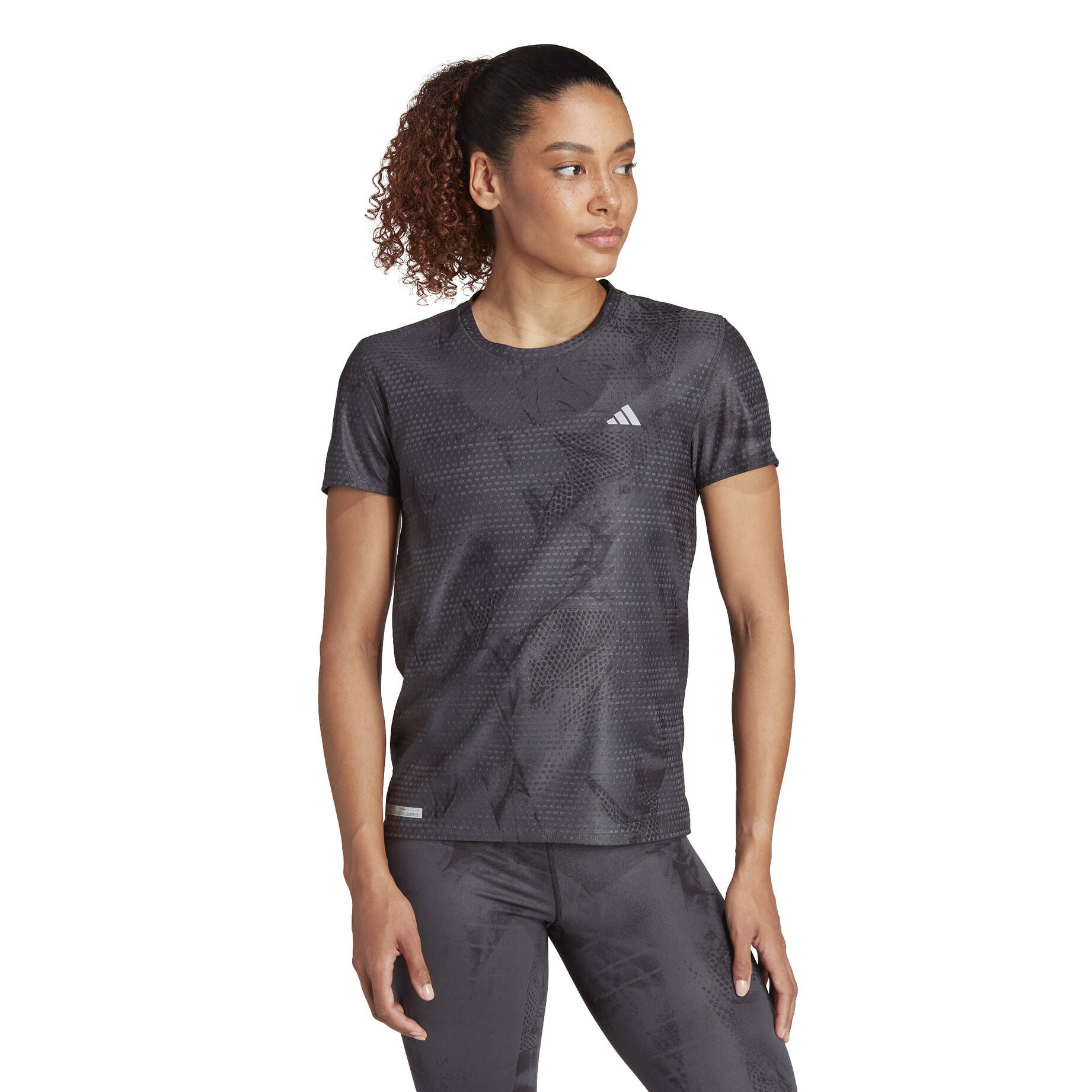 adidas Performance| Damen Laufshirt ULTIMATE ALL OVER PRINT HEAT.RDY TEE W