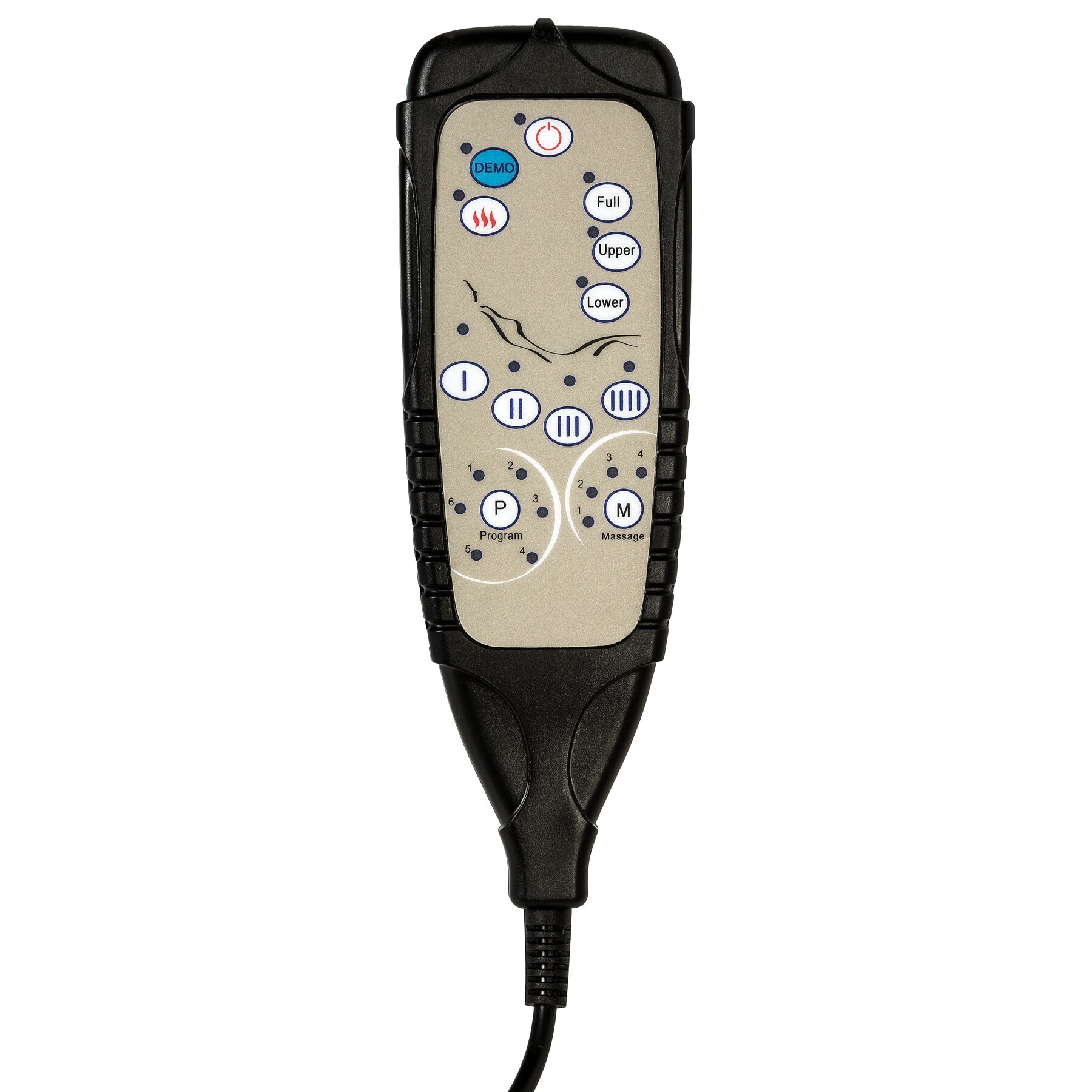 tectake® Shiatsu-Massagematratze, mit Jadestein-Wärmematte, 4 Massagezonen und 4 Massagestärken, 186,5 x 60 x 11 cm