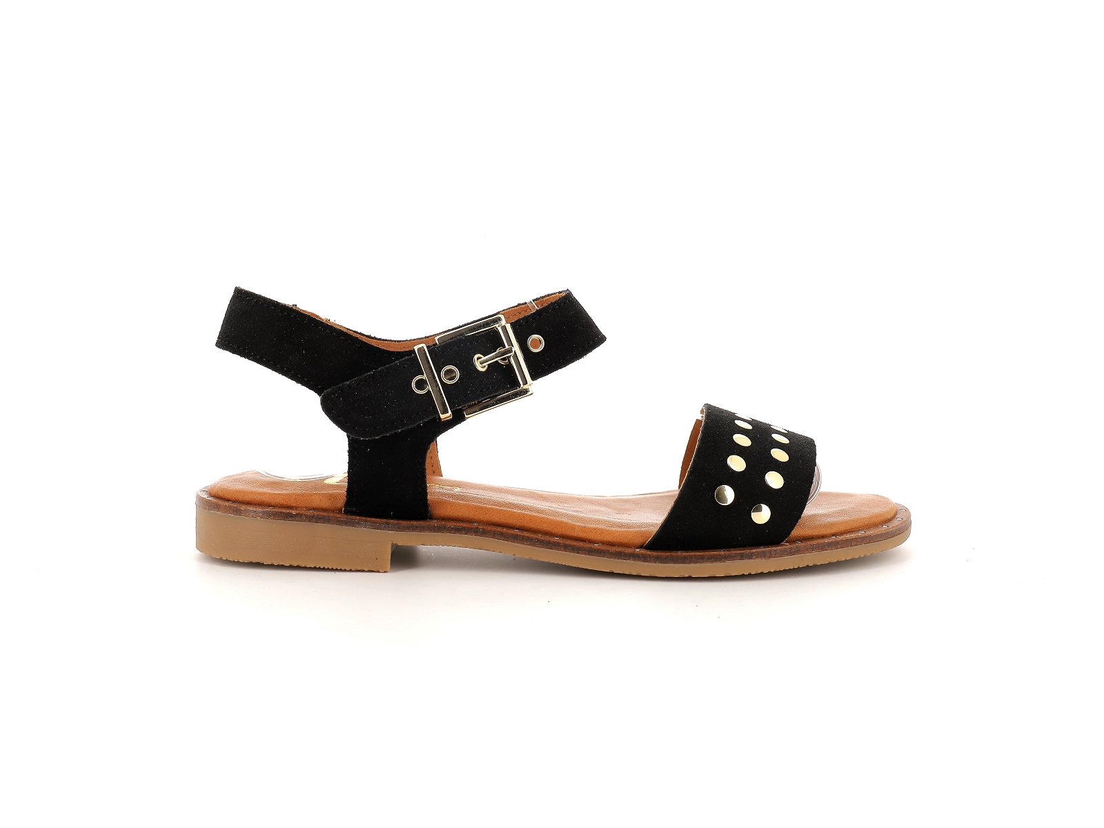 Chaussures du chateau-787 Nubuck Noir Or
