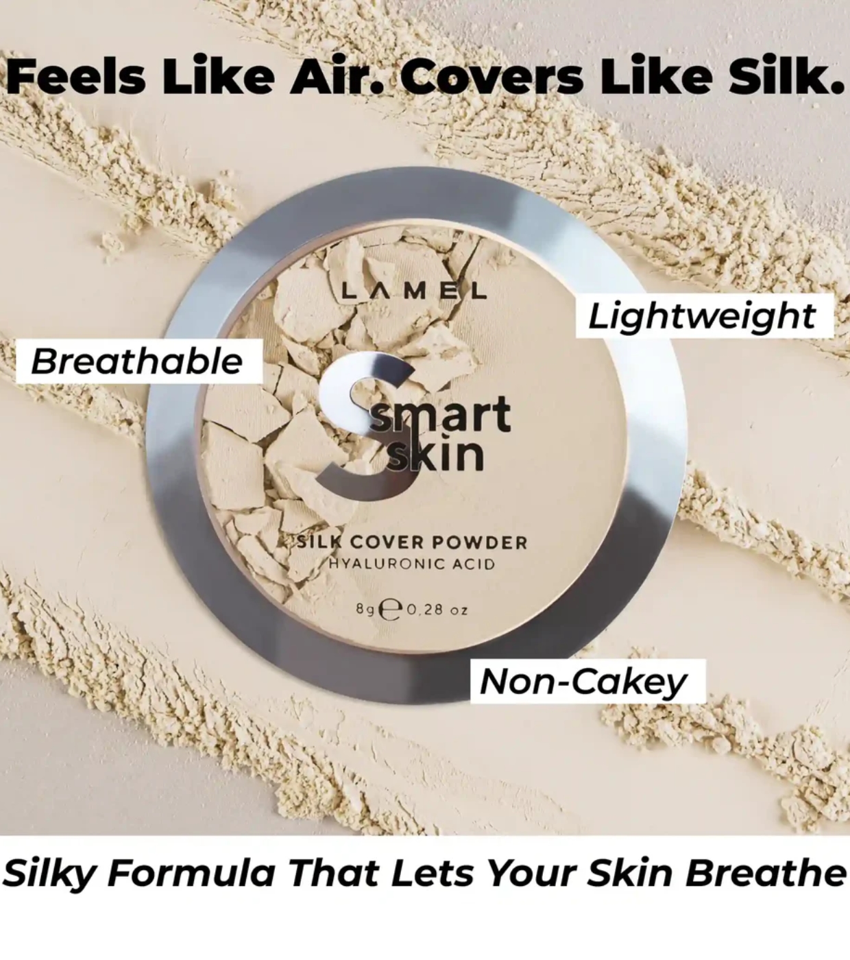 Lamel - Pó Compacto Smart Skin - 401: Porcelain