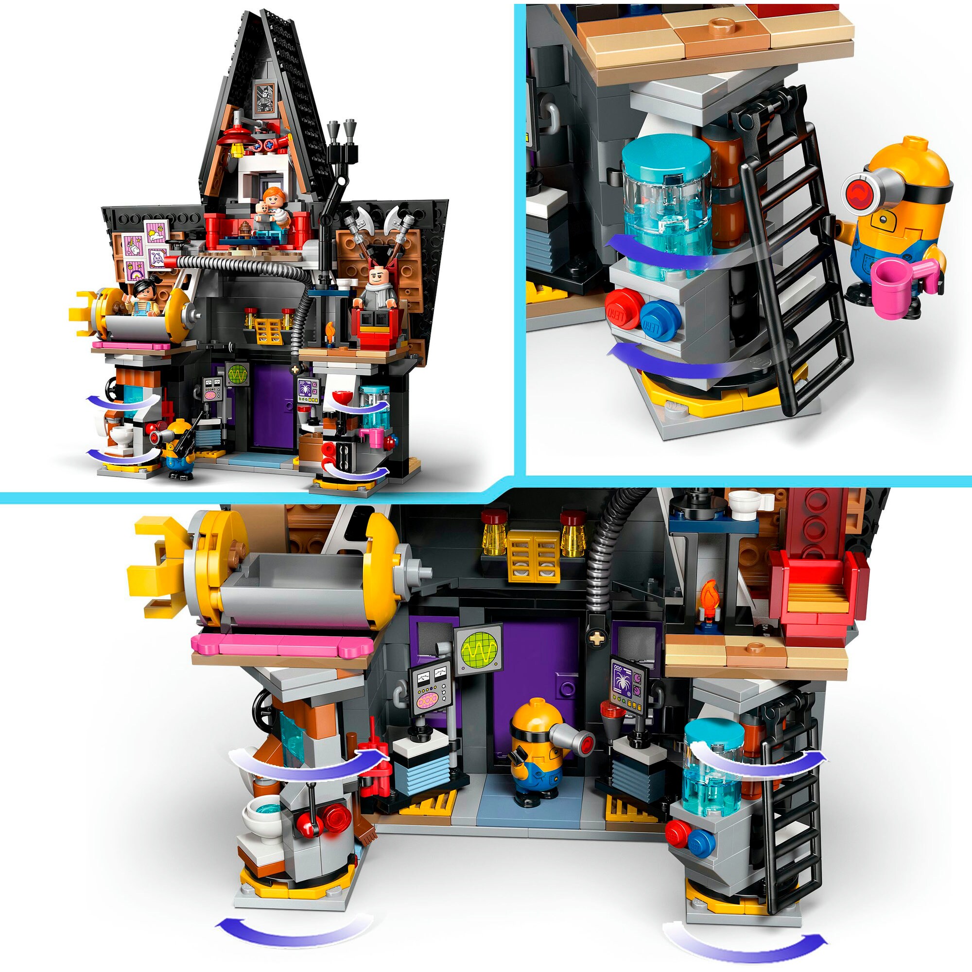 LEGO Konstruktionsspielzeug Minions Familienvilla von Gru und den Minions