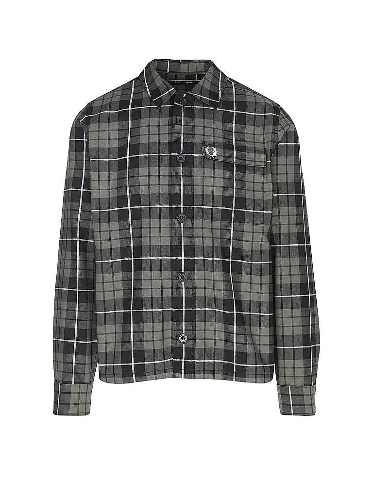 FRED PERRY Overshirt  olive