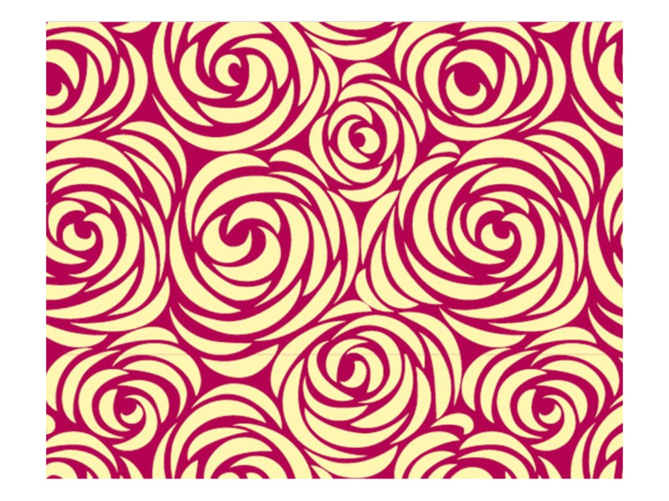 Feuille transfert chocolat - boutons de rose - Lot de 5 feuilles - Pavoni