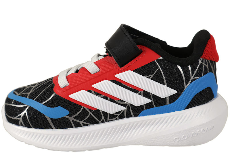 ADIDAS RUNFALCON SPIDER-MAN EL I KONDISKO I SORT TEKSTIL