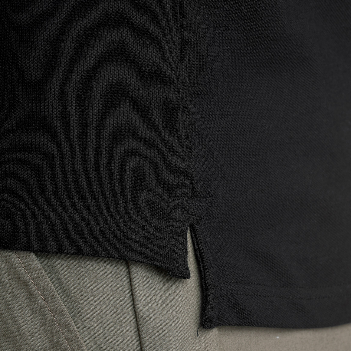 VanVaan Herren Poloshirt in Piqué-Qualität schwarz