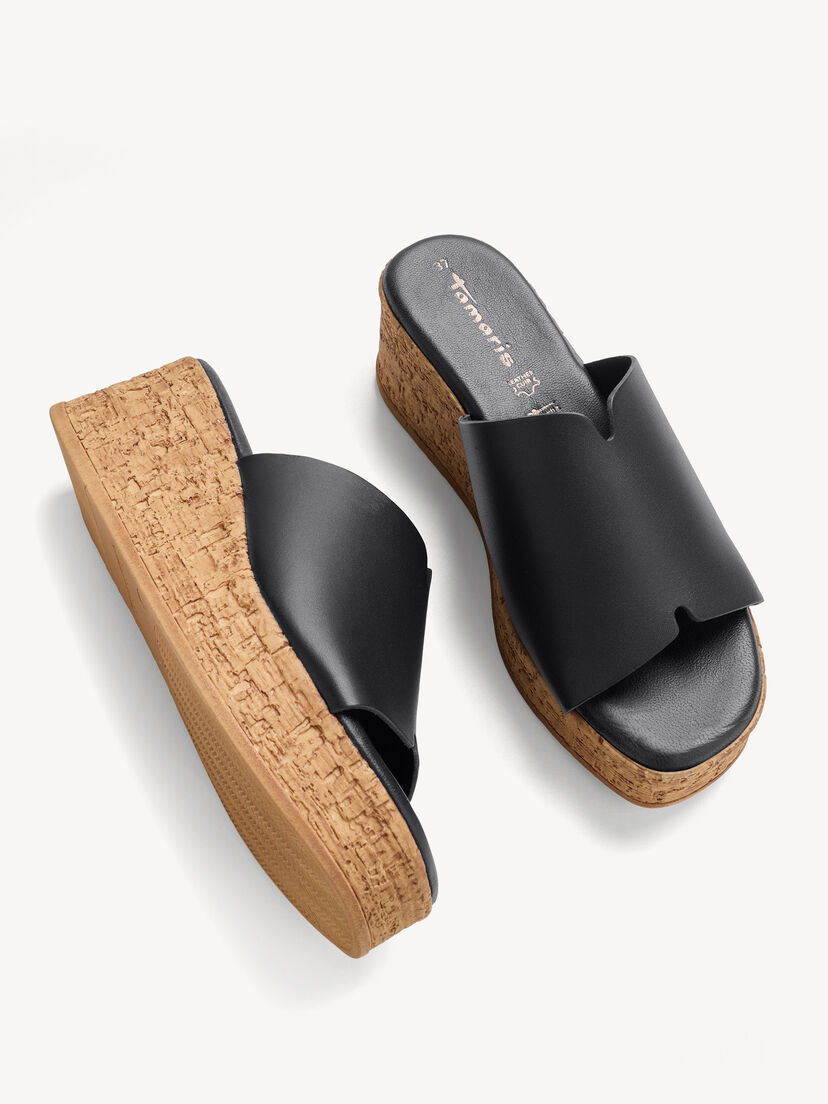 Leren Slipper - zwart