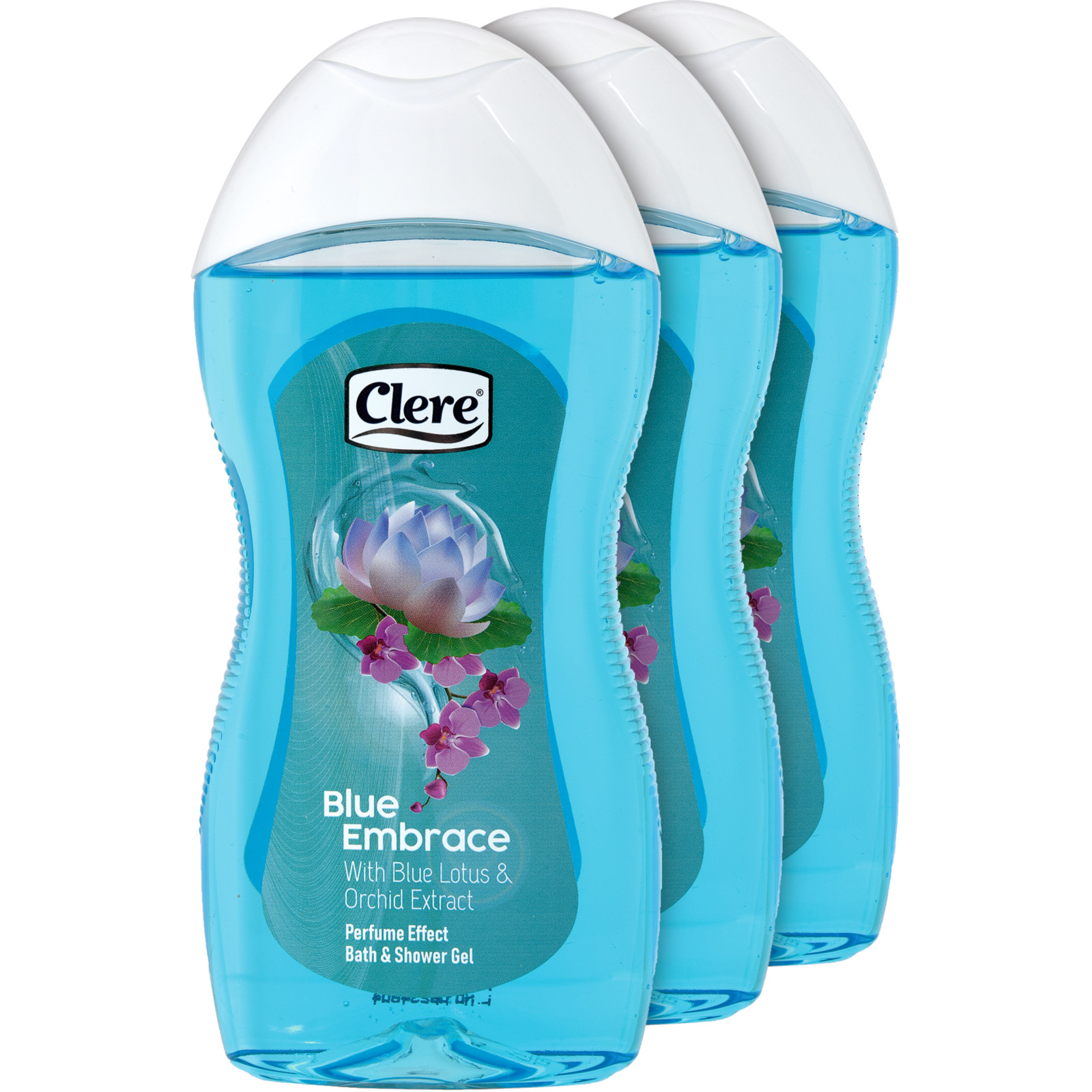 Clere Dusch Blue Lotus 3x300ml