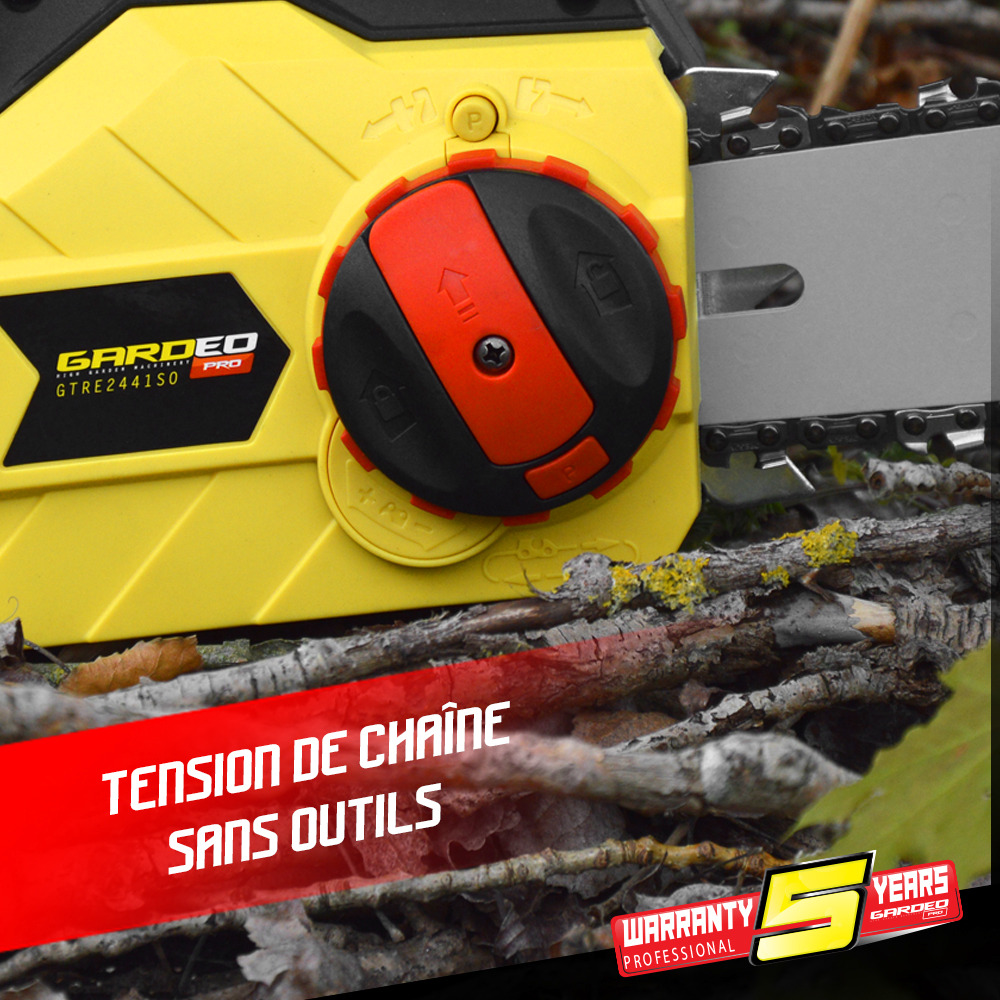 Tronçonneuse 2400w - gardeo pro