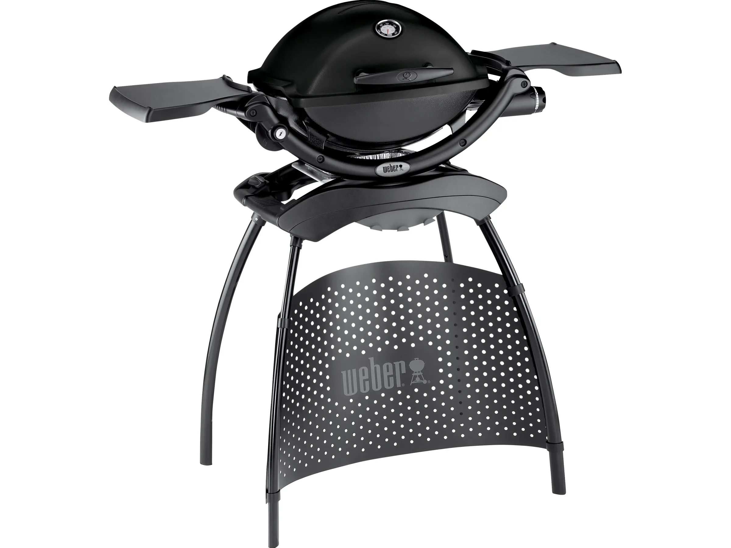 Weber Gasgrill Q 1200 Schwarz mit 1 Brenner und Standgestell
