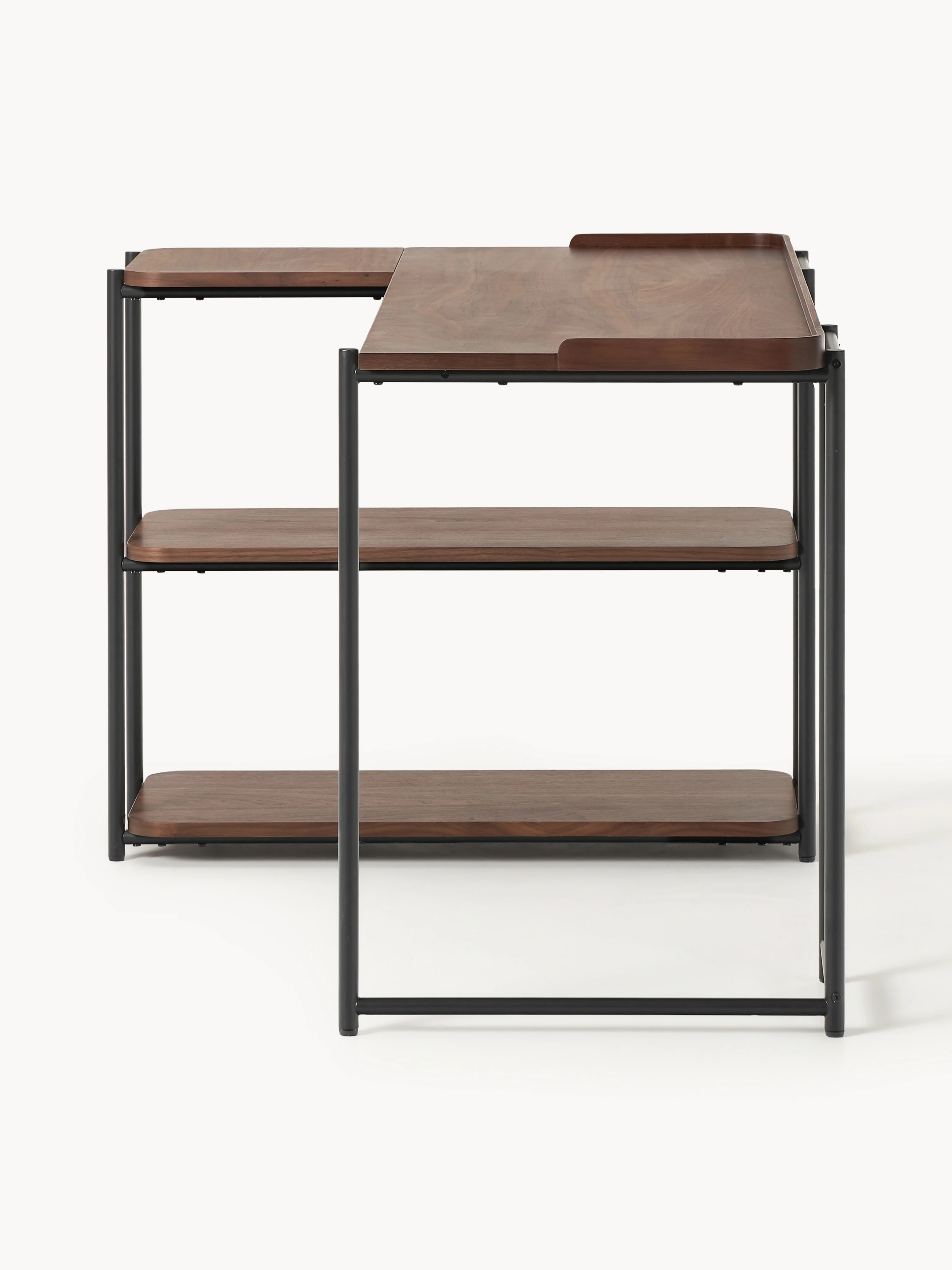 Houten Renee hoekbureau in bruin