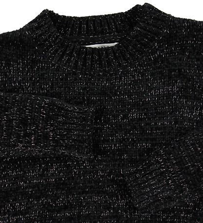 Hound Bluse - Velour-Strik - Blåck