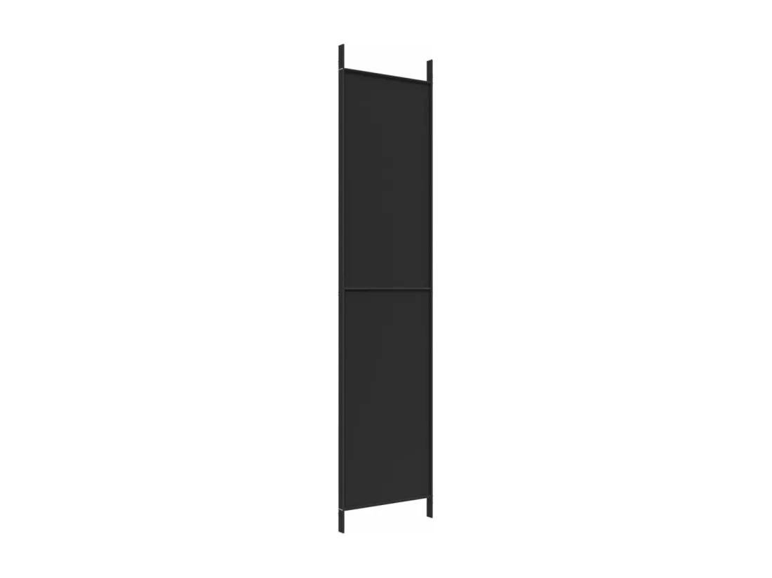 Cloison de séparation 3 panneaux Noir 150x220 cm Tissu