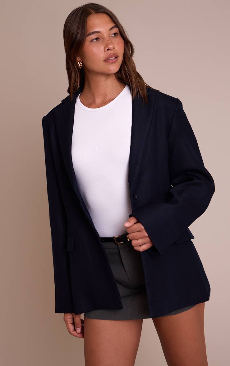 Bleu Marine Blazer Premium Boyfriend