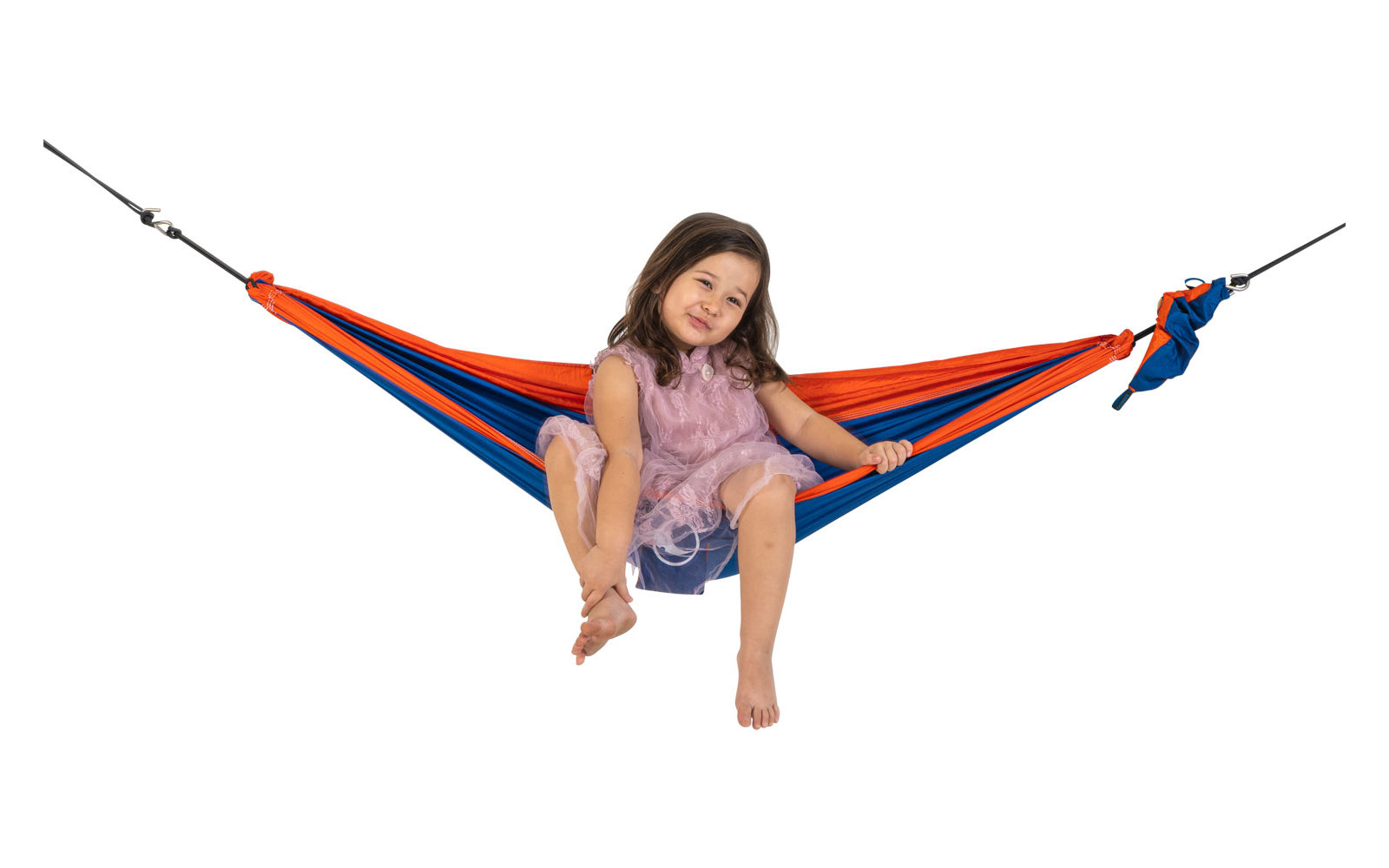 Ticket to the Moon Mini Hammock Kinder Hängematte 150 x 100 cm Blue/Orange
