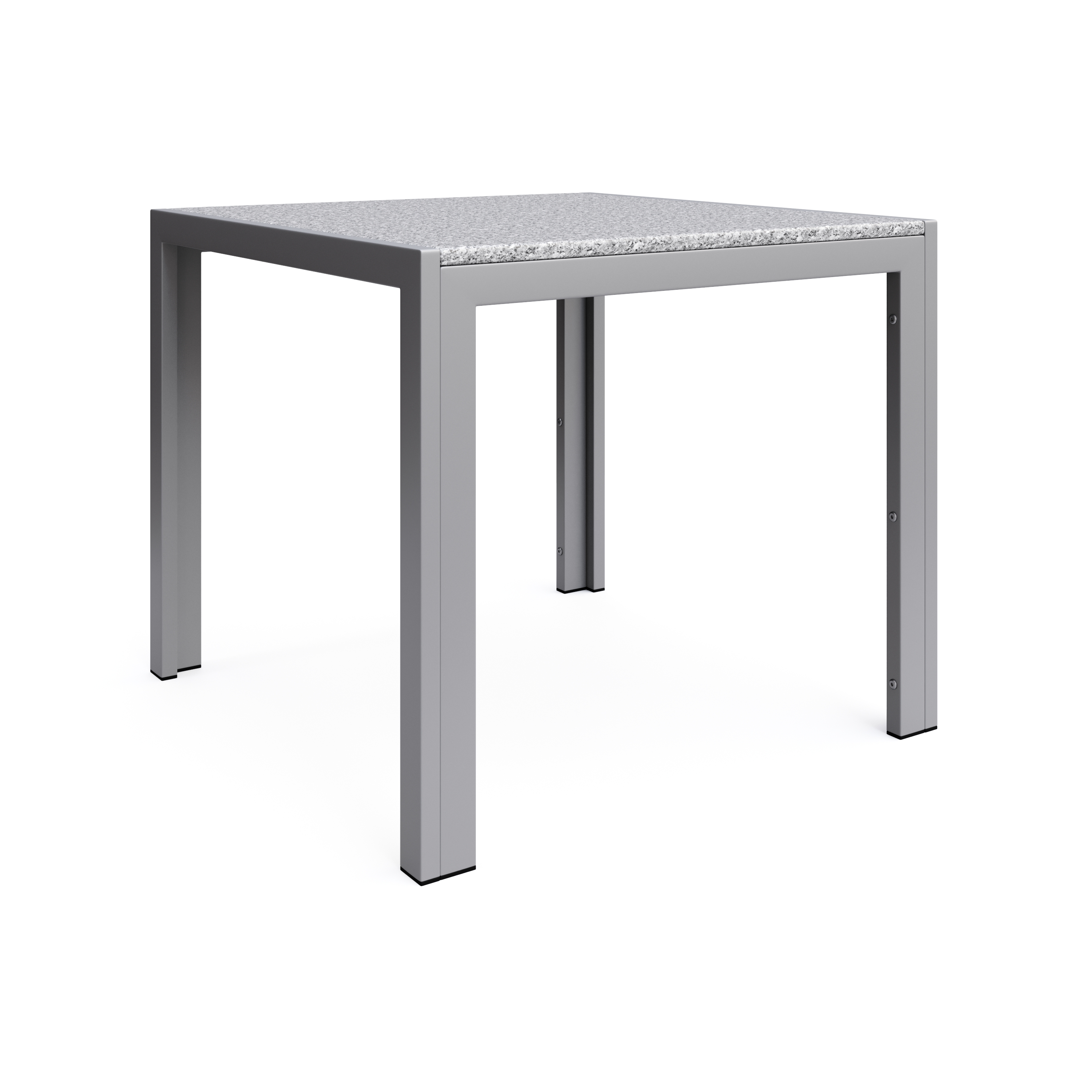 Granittisch 80 x 80 x 75 cm grau